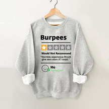 Burpees Reviewed Vintage Gym Sweatshirt