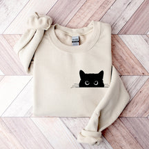 Cute Black Cat Sweatshirt