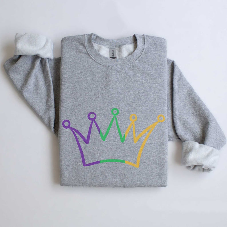 Mardi Gras Queen Sweater