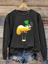 Eagerlys Funny Drink Beer St Patricks Day  Casual  Sweatshirt