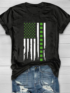 Eagerlys St  Patrick's Day US Flag Shirt