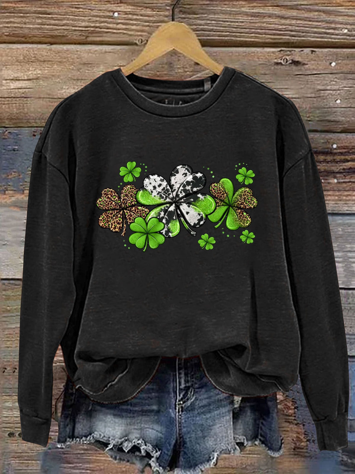 Eagerlys St. Patrick's Day Print Casual  Sweatshirt