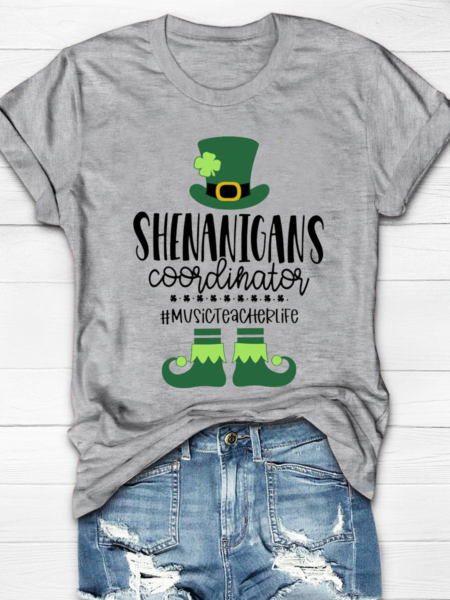 Eagerlys Shenanigans Coordinator Short Sleeve T-shirt