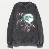 Bear howling at the Moon Vintage Sweatshirt