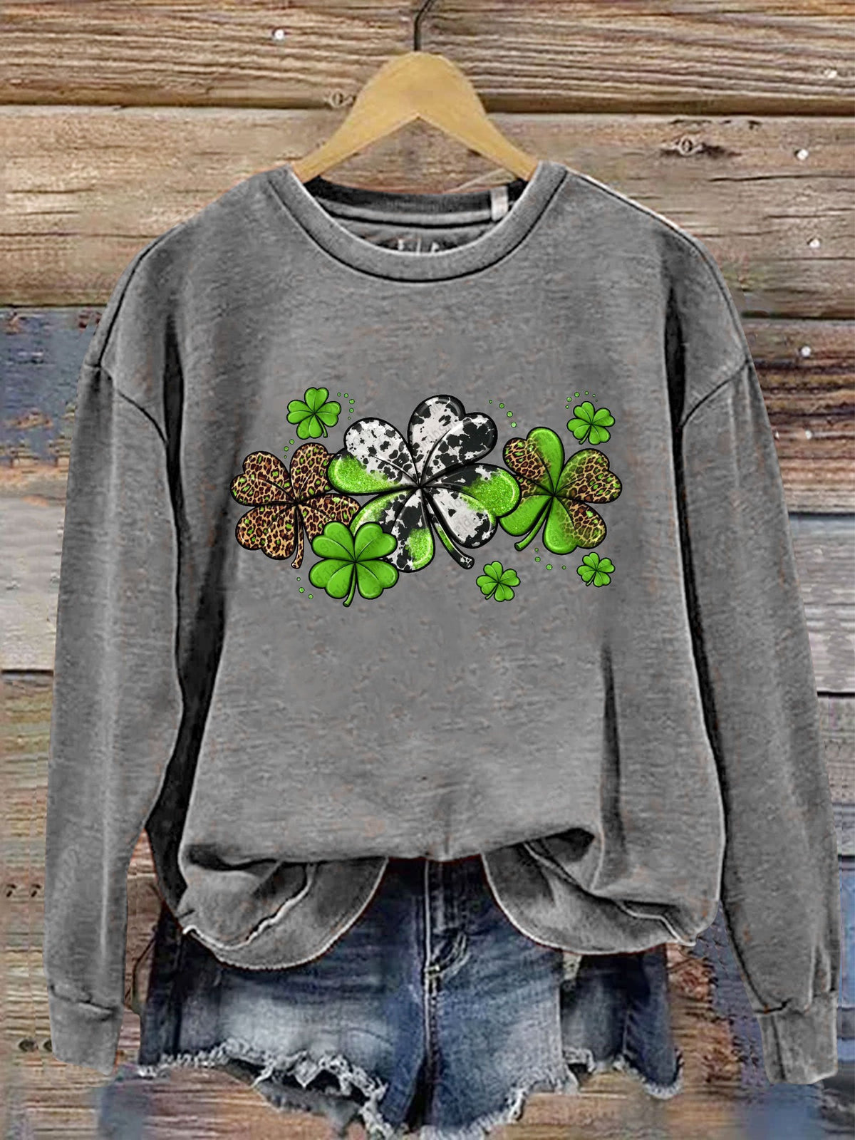 Eagerlys St. Patrick's Day Print Casual  Sweatshirt