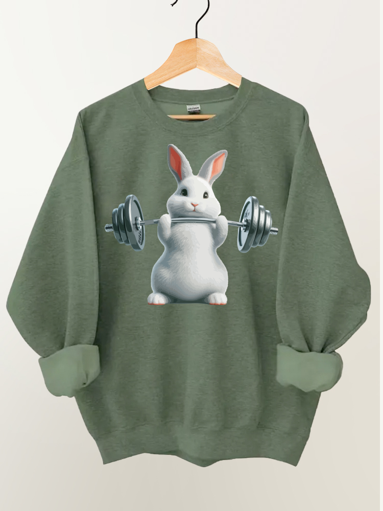 Weightlifting Rabbit Gym Sweatshirt