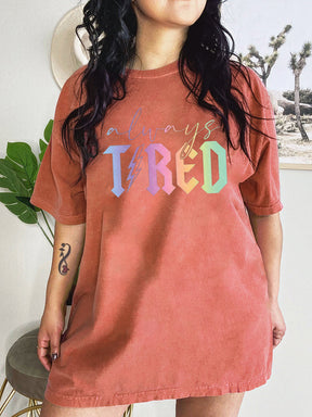 Always Tired Glitter T-shirt