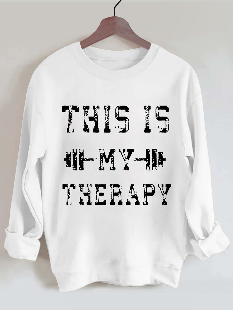 This is My Therapy Vintage Gym Sweatshirt