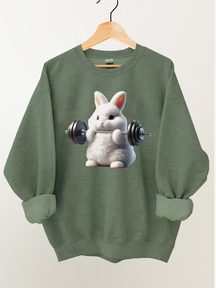 Weightlifting Rabbit Gym Sweatshirt