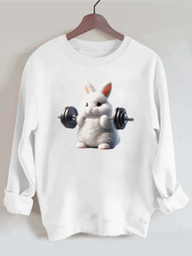 Weightlifting Rabbit Gym Sweatshirt