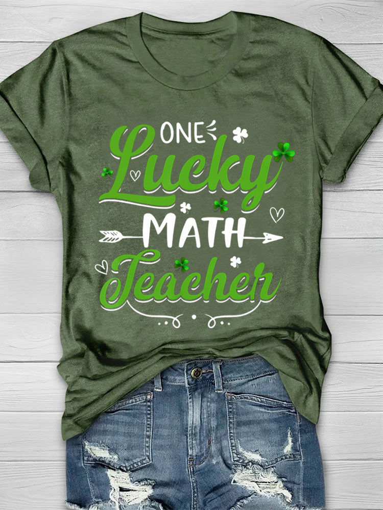 Eagerlys Patricks Day Math Teacher T-shirt-3