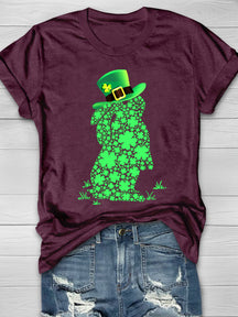 Eagerlys Rabbit Four Leaf Clover Short Sleeve T-shirt