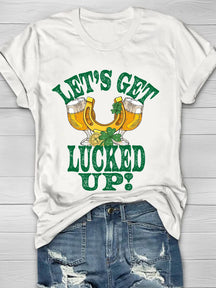 Eagerlys St  Patrick's lets get lucked up Shirt