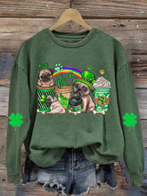 Eagerlys Women's St. Patrick's Day Printed Long Sleeve Sweatshirt