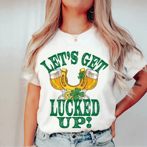 Eagerlys St  Patrick's lets get lucked up Shirt