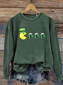 Eagerlys Funny Drink Beer St Patricks Day   Casual  Sweatshirt