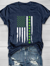 Eagerlys St  Patrick's Day US Flag Shirt