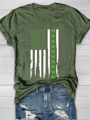 Eagerlys St  Patrick's Day US Flag Shirt