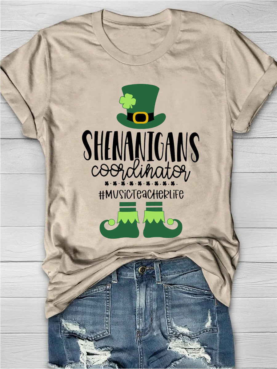 Eagerlys Shenanigans Coordinator Short Sleeve T-shirt