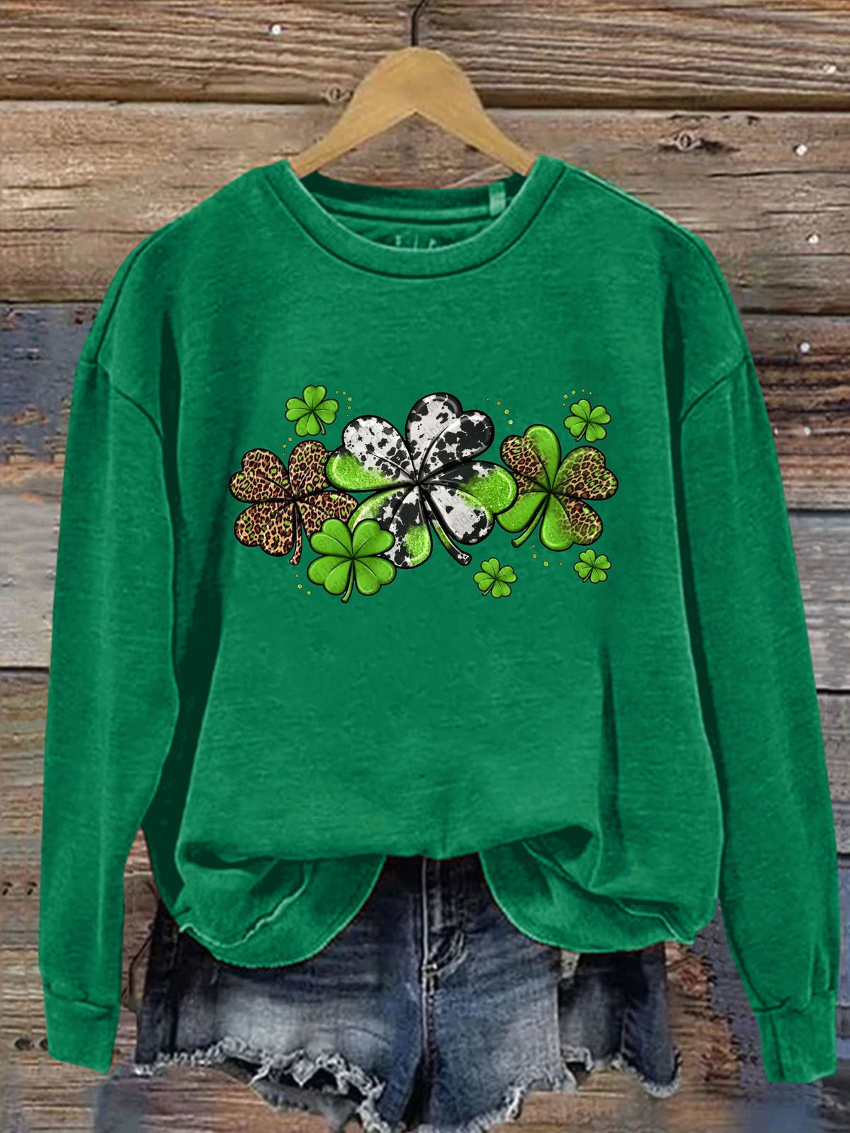 Eagerlys St. Patrick's Day Print Casual  Sweatshirt