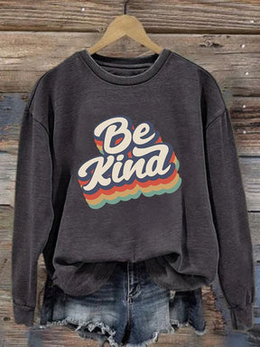 Women'S Be Kind Printed Sweatshirt