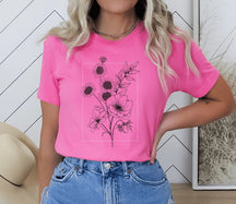 Minimalist Floral Bouquet Shirt