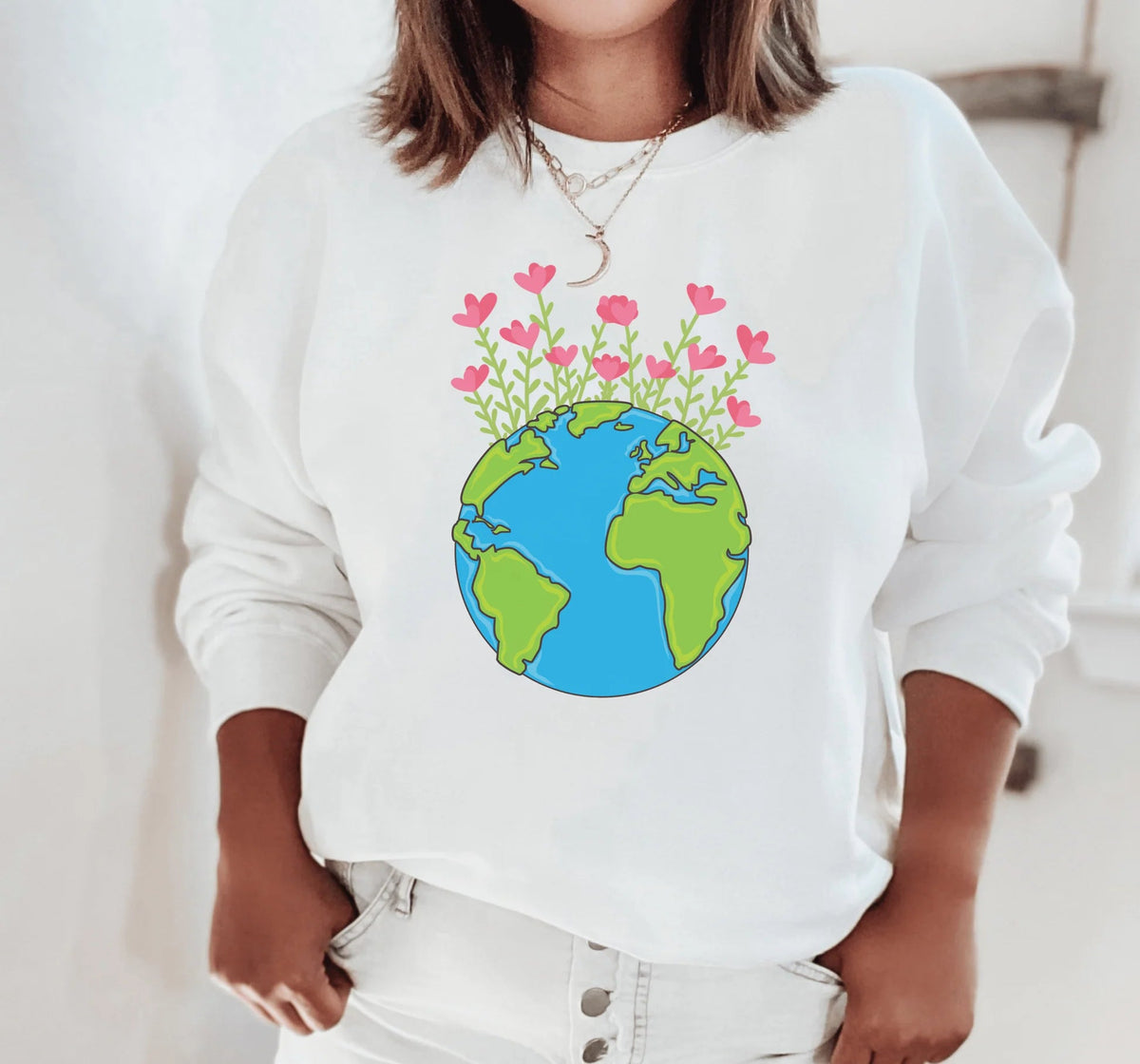 Earth & Flowers Crewneck