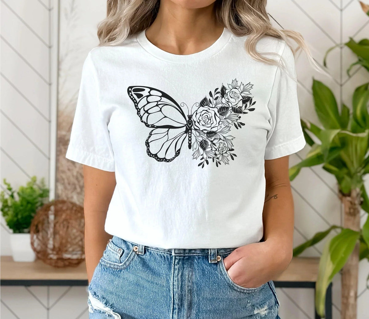 Floral Butterfly Shirt