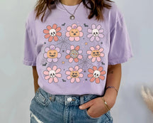 Skull Flowers Comfort Colors T-Shirt