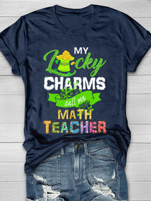 Eagerlys Patricks Day Math Teacher T-shirt