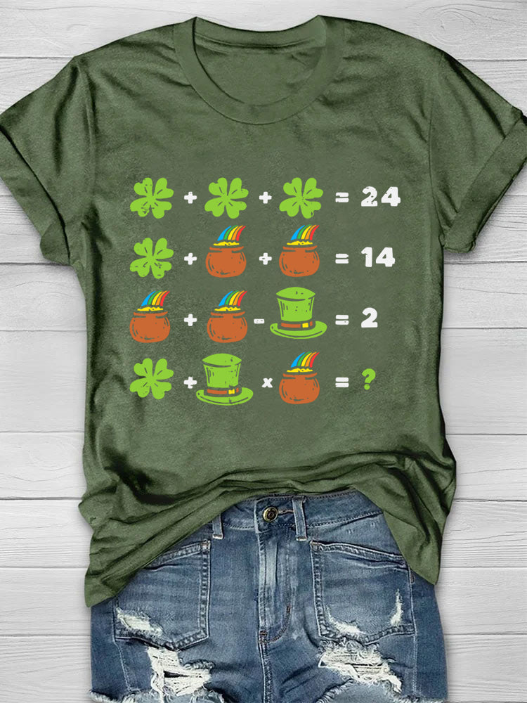 Eagerlys Patricks Day Math Teacher T-shirt-4