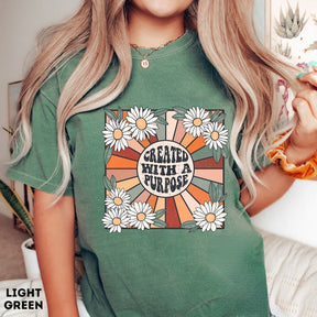 Here Comes the Sun Boho Flower T-Shirt