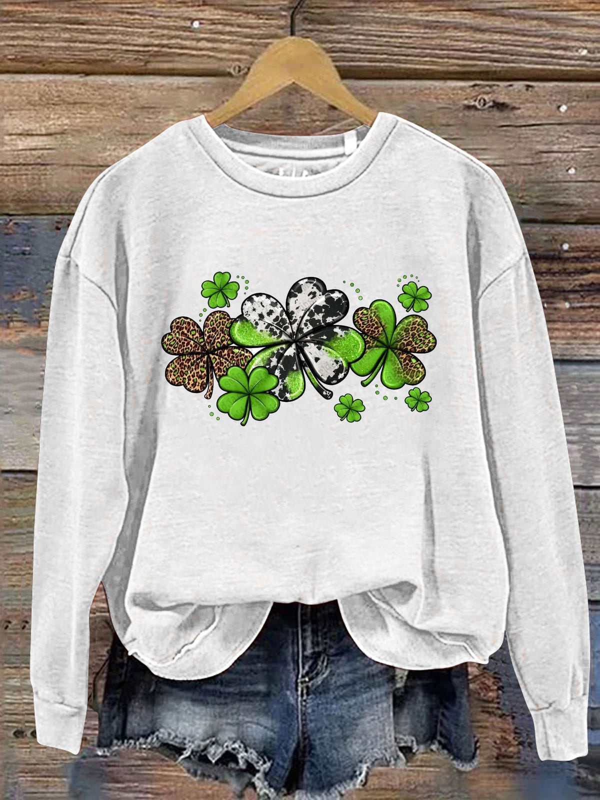 Eagerlys St. Patrick's Day Print Casual  Sweatshirt