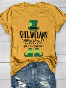 Eagerlys Shenanigans Coordinator Short Sleeve T-shirt