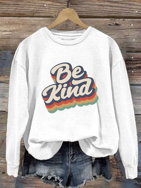 Women'S Be Kind Printed Sweatshirt