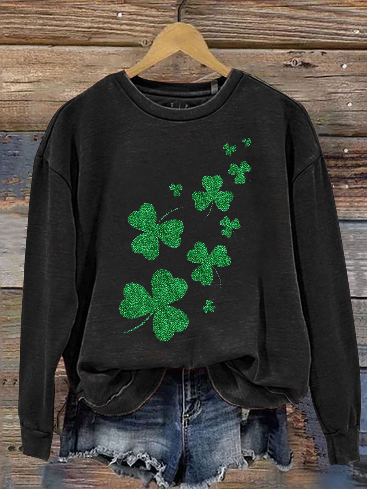 Eagerlys St. Patrick's Day Print Casual  Sweatshirt