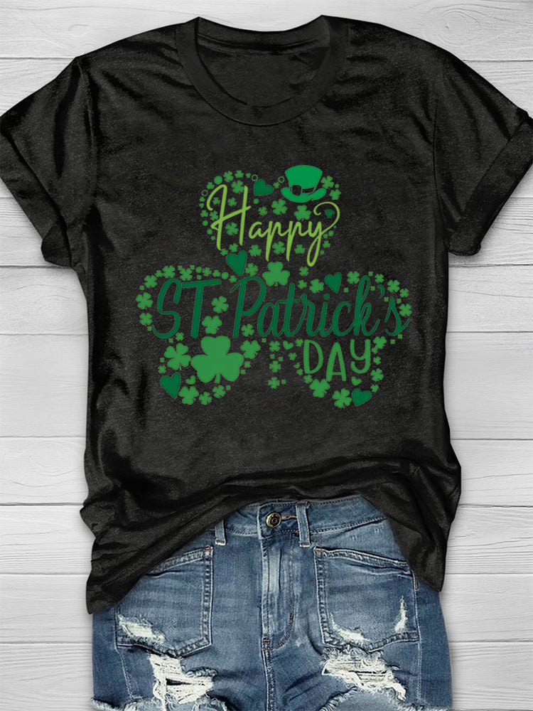 Eagerlys Happy St Patrick's Day  Short Sleeve T-Shirt