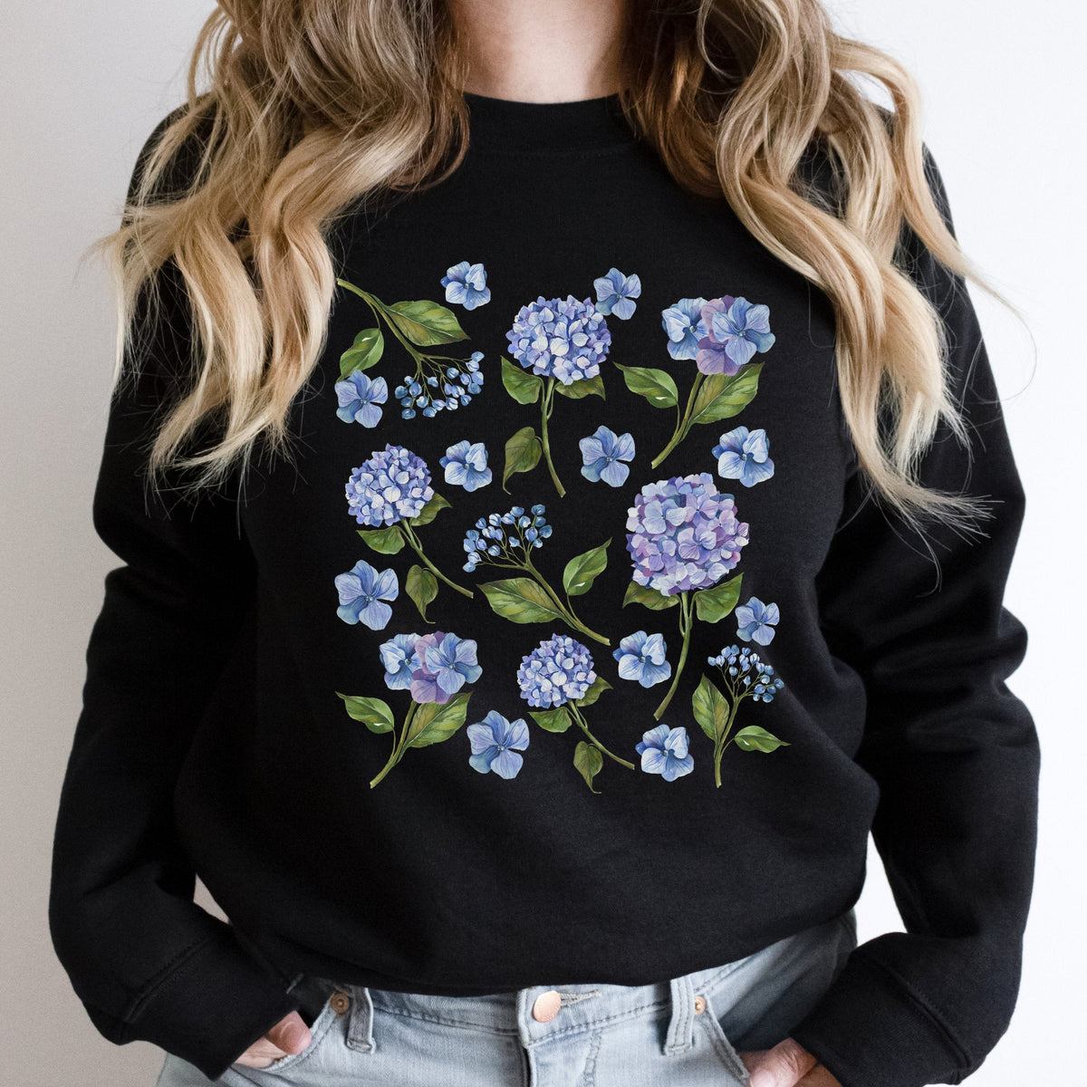 Hydrangea Women's Sweatshirt Garden Lover Gift