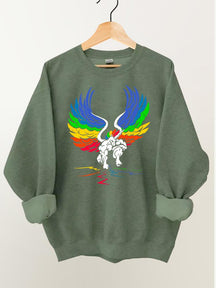 WE STAND OUR GROUND UNICORN Vintage Gym Sweatshirt