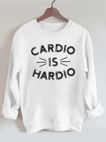 Cardio is Hardio Vintage Gym Sweatshirt