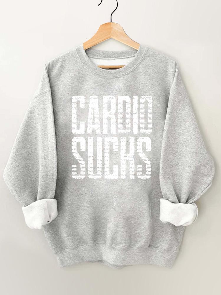 Cardio sucks Vintage Gym Sweatshirt