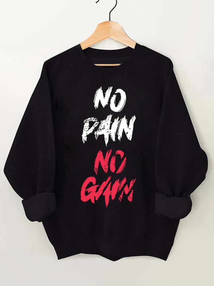 No Pain No Gain Vintage Gym Sweatshirt