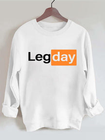 Leg Day Vintage Gym Sweatshirt