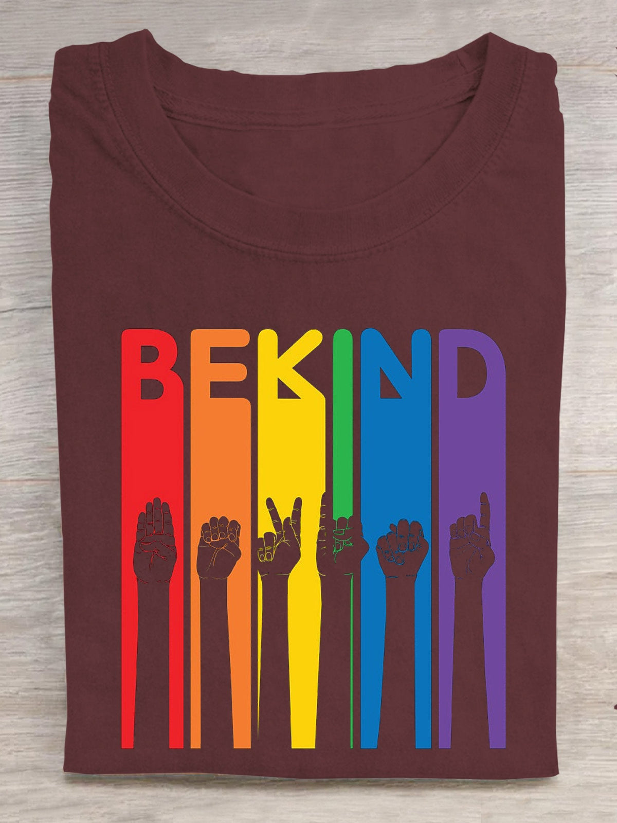 Be Kind Sign Language Kindness Pride Pride Rainbow T-shirt