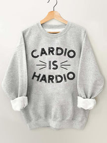 Cardio is Hardio Vintage Gym Sweatshirt