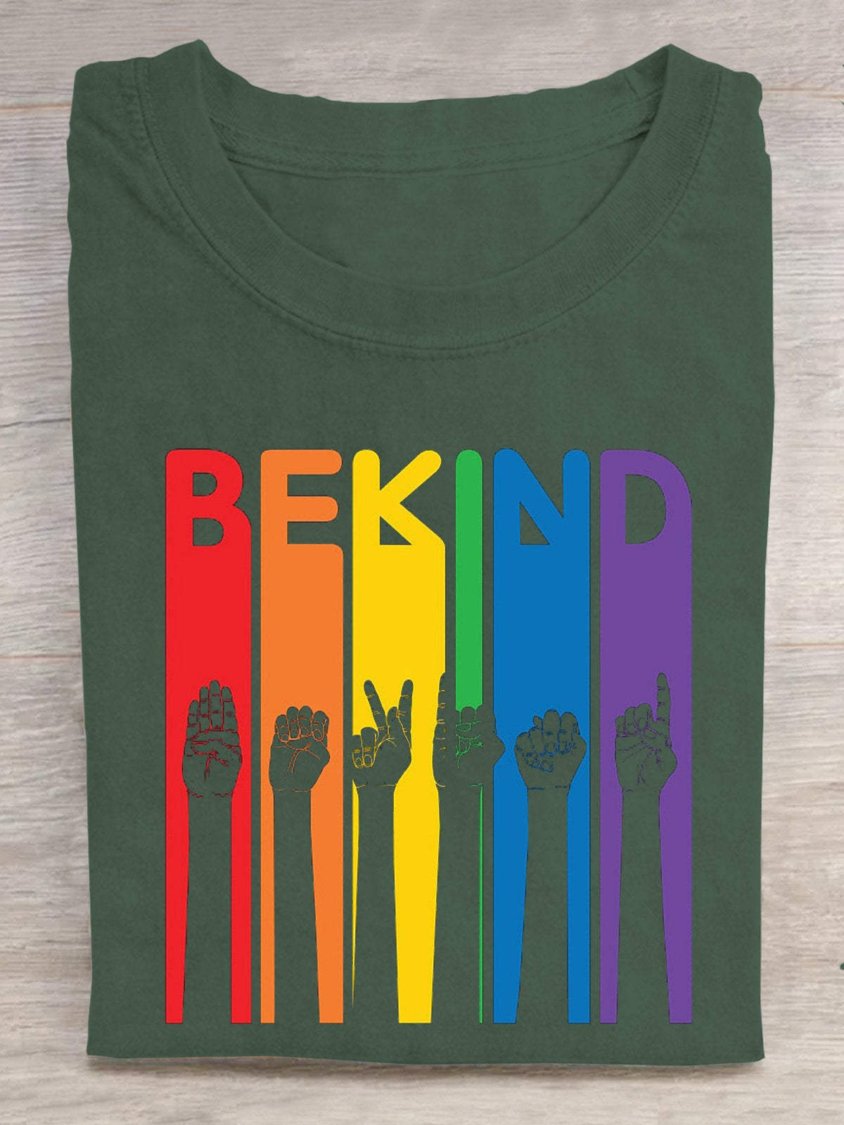 Be Kind Sign Language Kindness Pride Pride Rainbow T-shirt