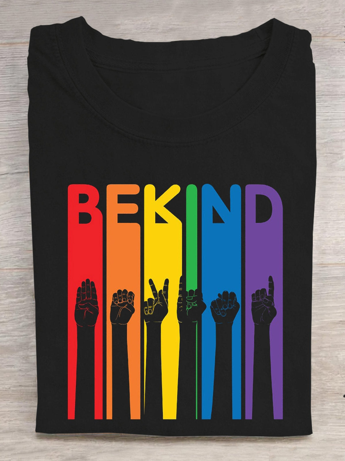 Be Kind Sign Language Kindness Pride Pride Rainbow T-shirt