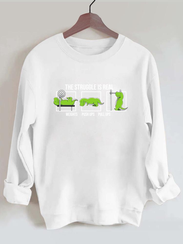 T-Rex Workout Vintage Gym Sweatshirt