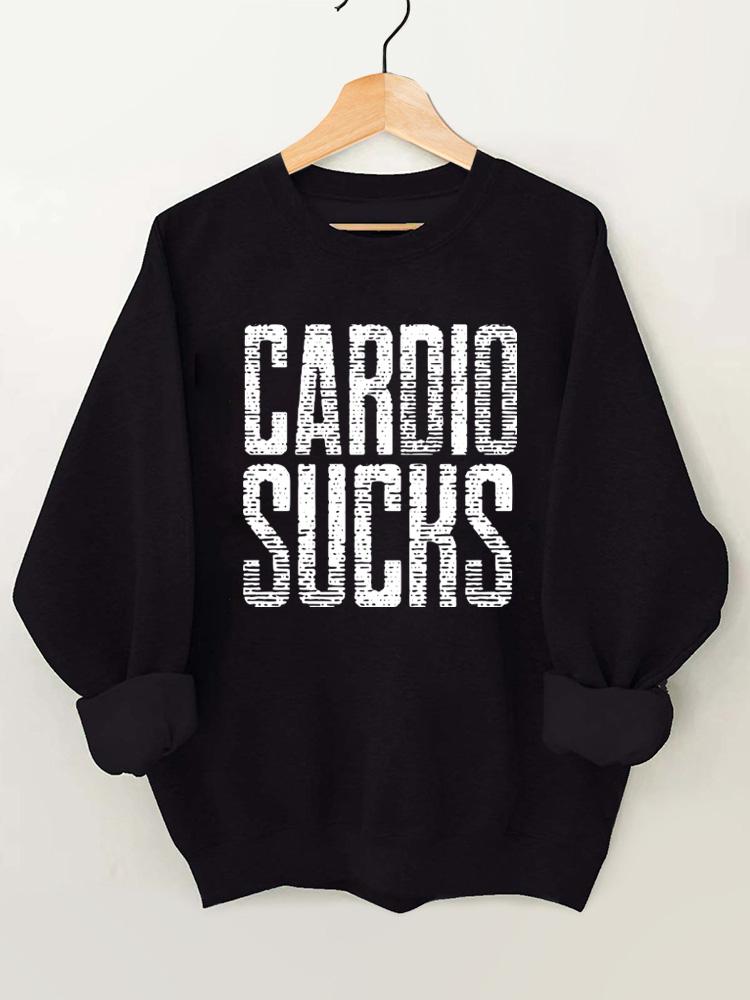 Cardio sucks Vintage Gym Sweatshirt