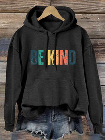 Unisex Women's Men's Be Kind Suicide Prevention Awareness Print Casual Hoodie